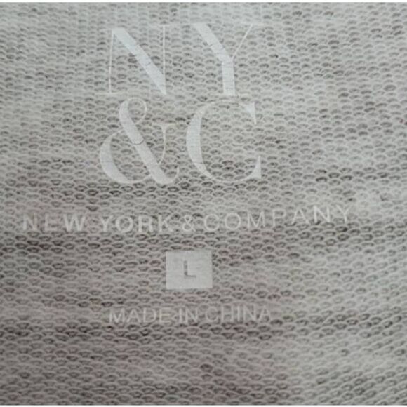 NEW YORK & COMPANY GRAY LACE UP TEE-SHIRT DRESS SZ.L EUC. - Picture 6 of 8